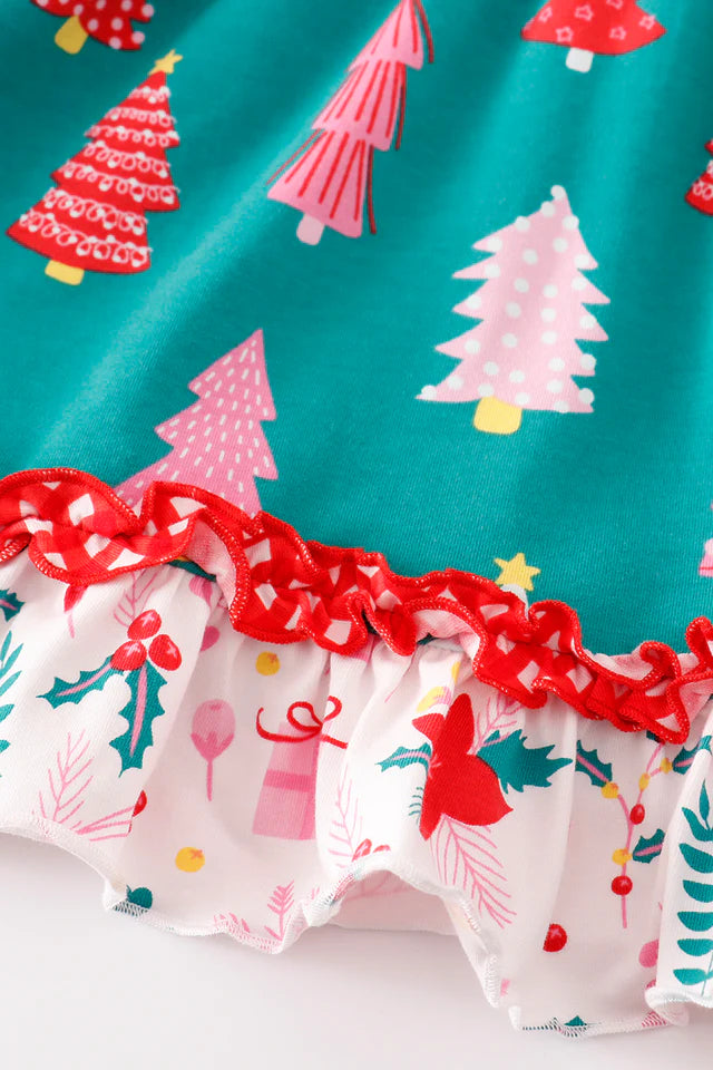 Red Christmas tree dress