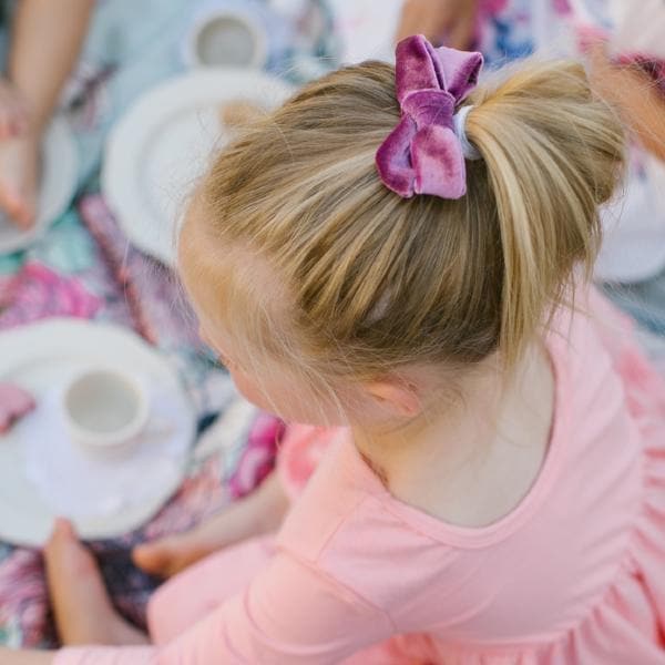 Dark Pink Velvet Bow