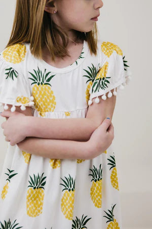 Pineapple Pom Pom Dress