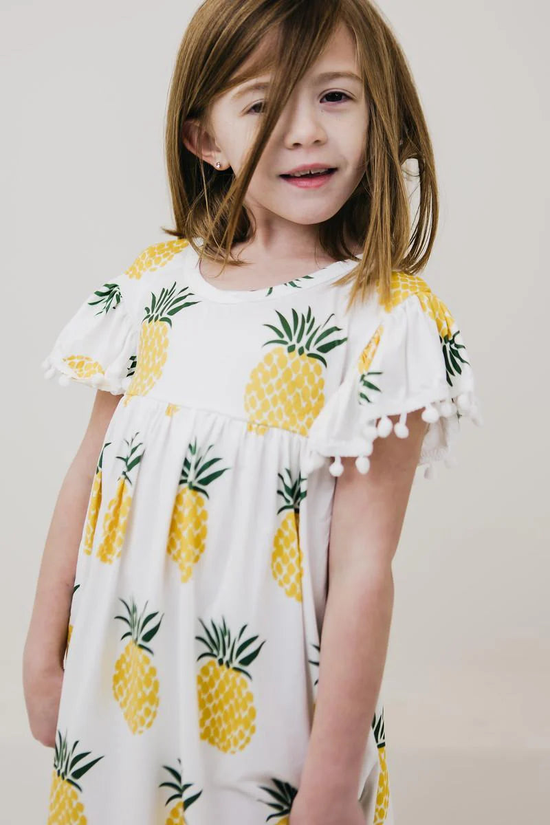Pineapple Pom Pom Dress