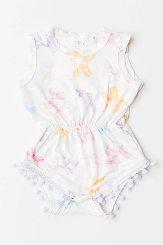 Balloon Animals Pom Pom Romper