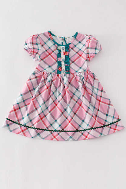 Pink plaid dress