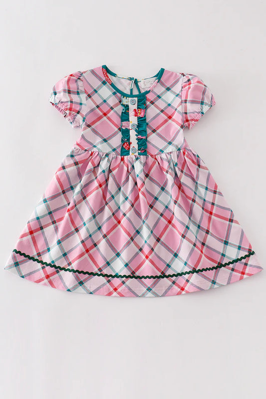 Pink plaid dress