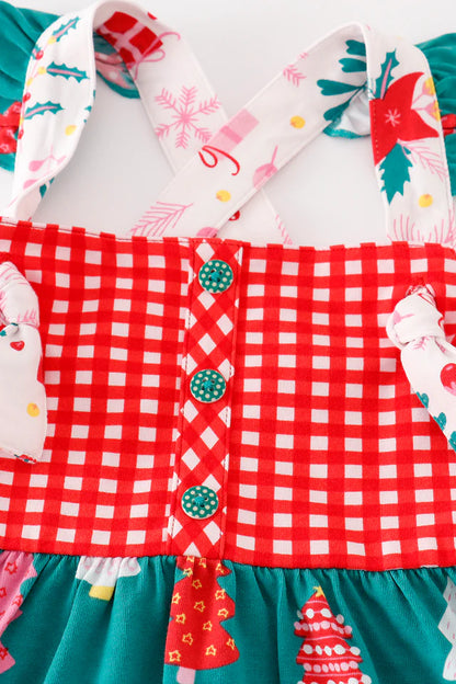 Red Christmas tree dress