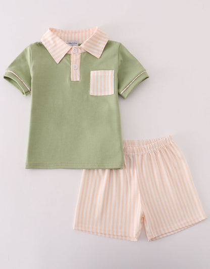 Stripe Boy Set