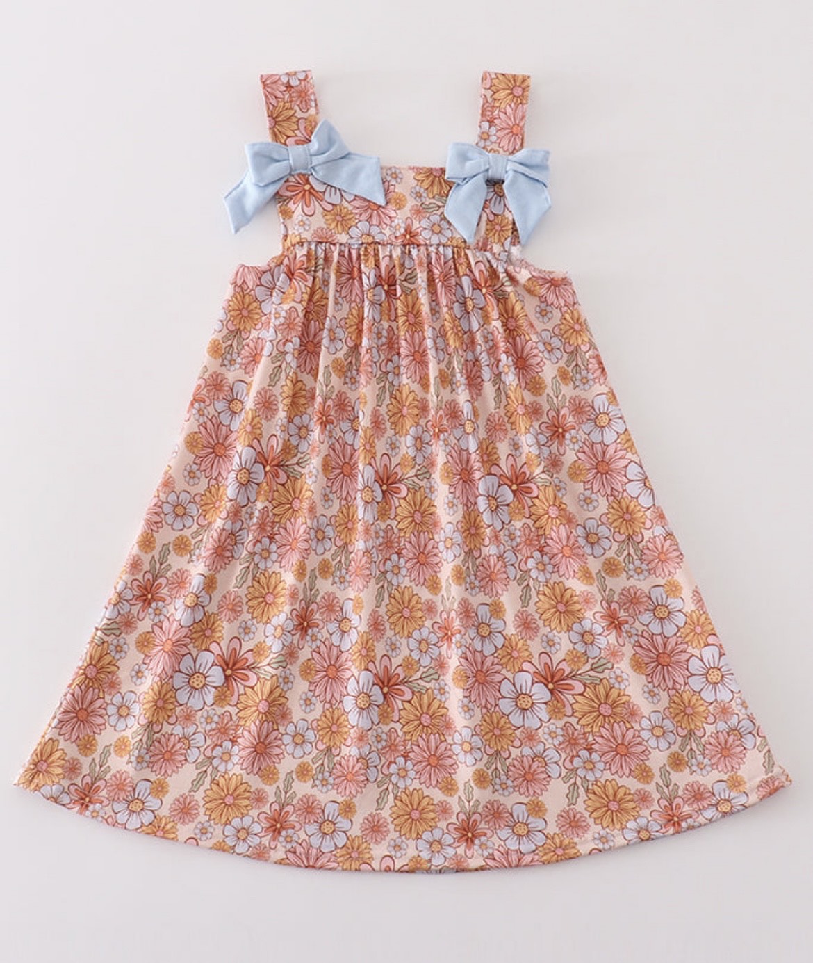 Floral print girl dress