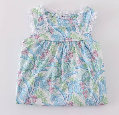 Tropical Print Dress