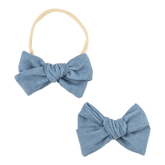 Blue Cord Bow